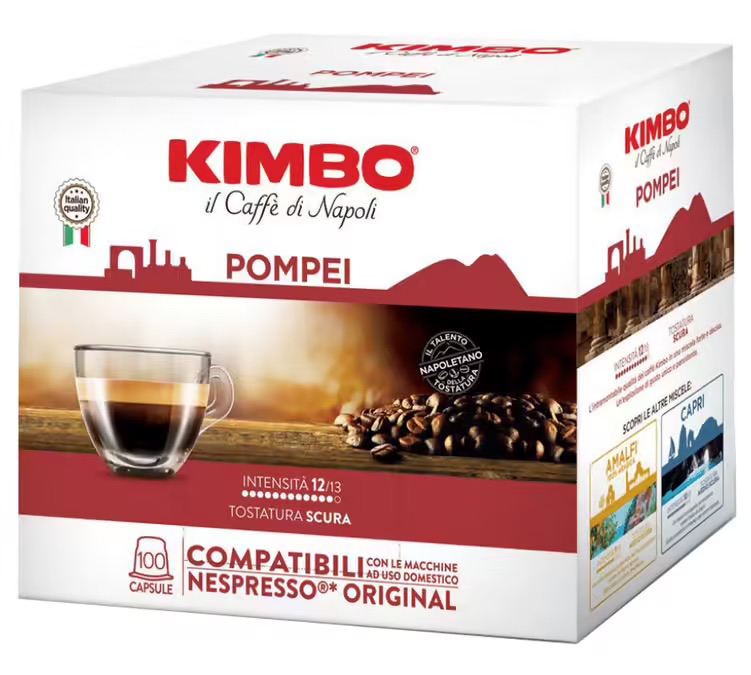 100 capsules compatibles Nespresso* Pompei  – KIMBO
