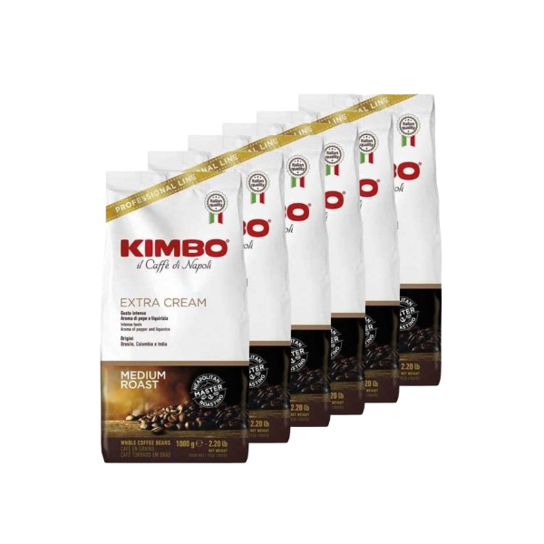 6 kg - Café en grains - Kimbo extra cream