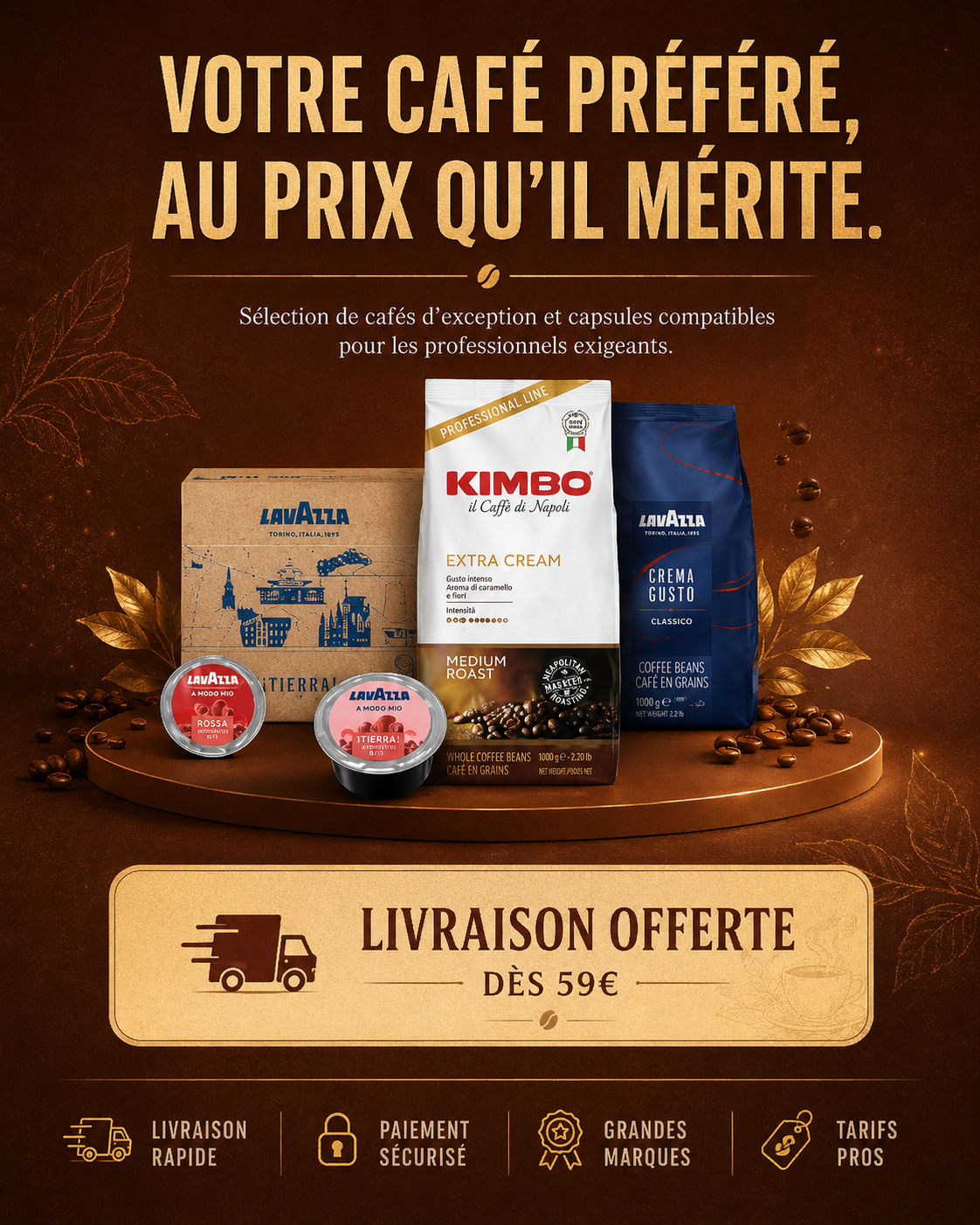 café pour professionnelle