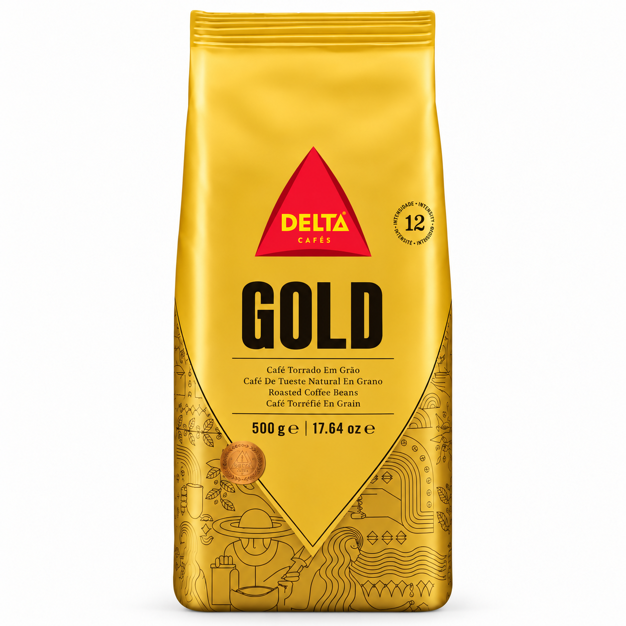café en grains delta gold 500g